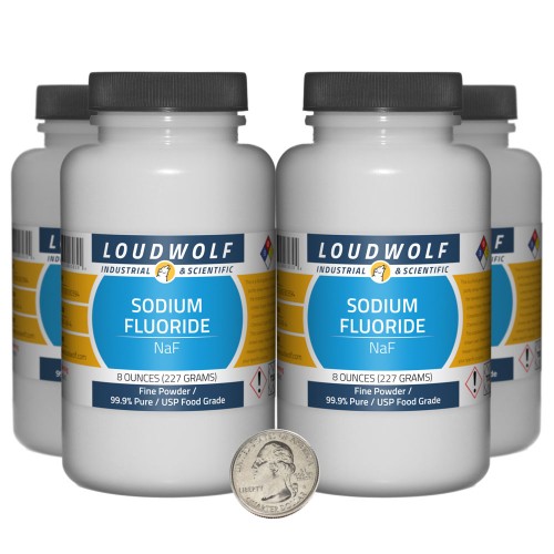 Sodium Fluoride - 2 Pounds in 4 Bottles Sodium Fluoride - 2 Pounds in 4 Bottles