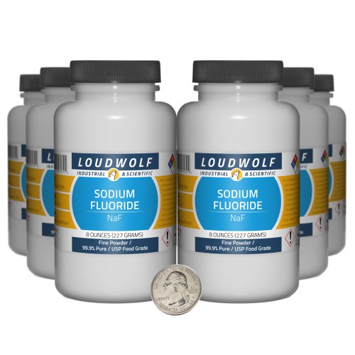 Sodium Fluoride - 3 Pounds in 6 Bottles Sodium Fluoride - 3 Pounds in 6 Bottles