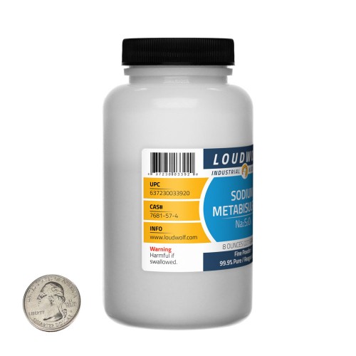 Sodium Metabisulfite - 2 Pounds in 4 Bottles