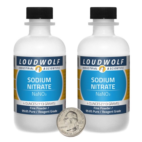 Sodium Nitrate - 8 Ounces in 2 Bottles