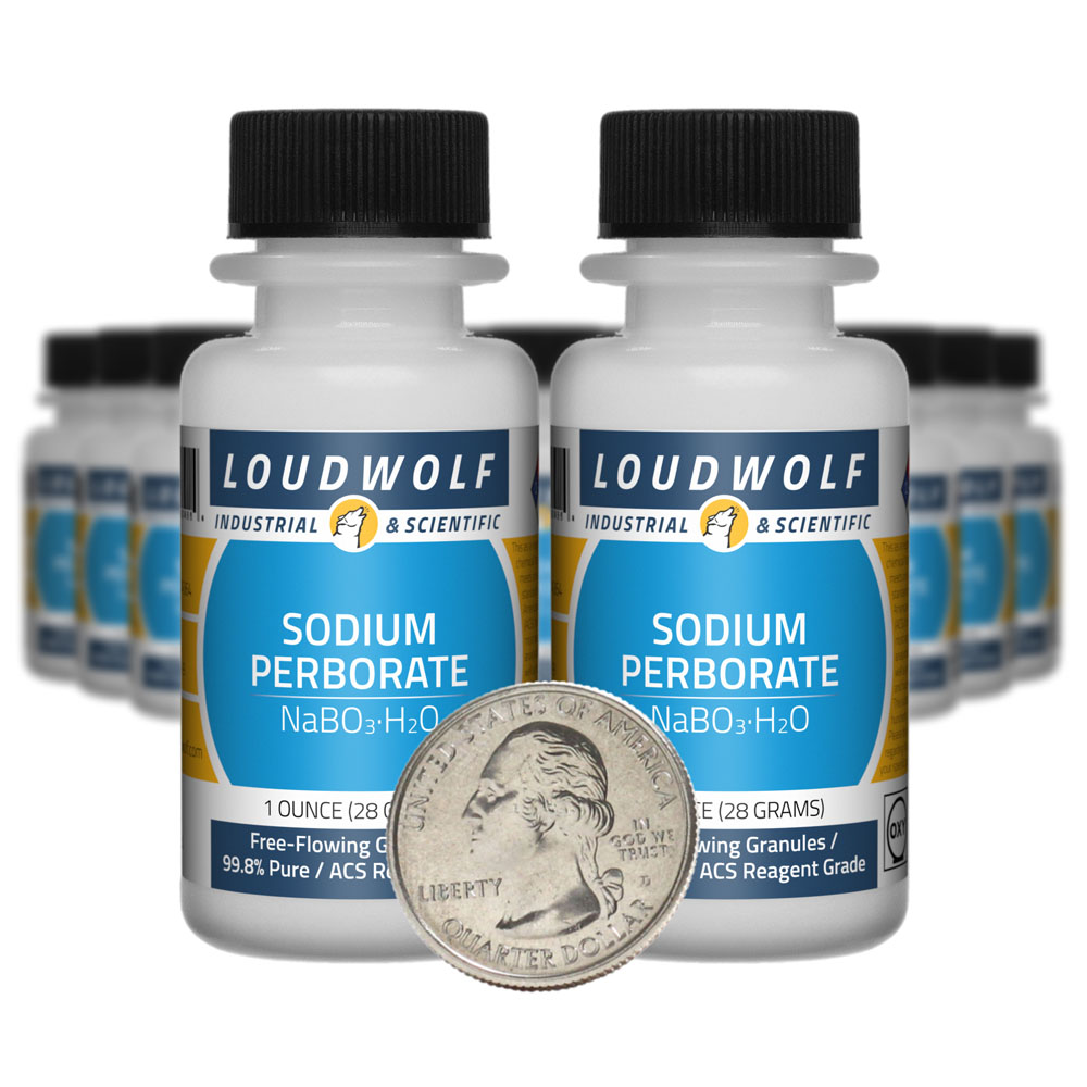 Sodium Perborate - 1.3 Pounds in 20 Bottles Sodium Perborate - 1.3 Pounds in 20 Bottles