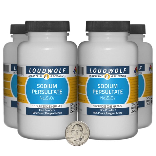 Sodium Persulfate - 2.5 Pounds in 4 Bottles