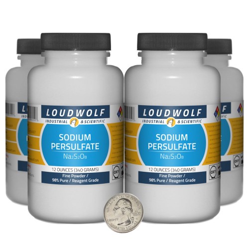 Sodium Persulfate - 3 Pounds in 4 Bottles