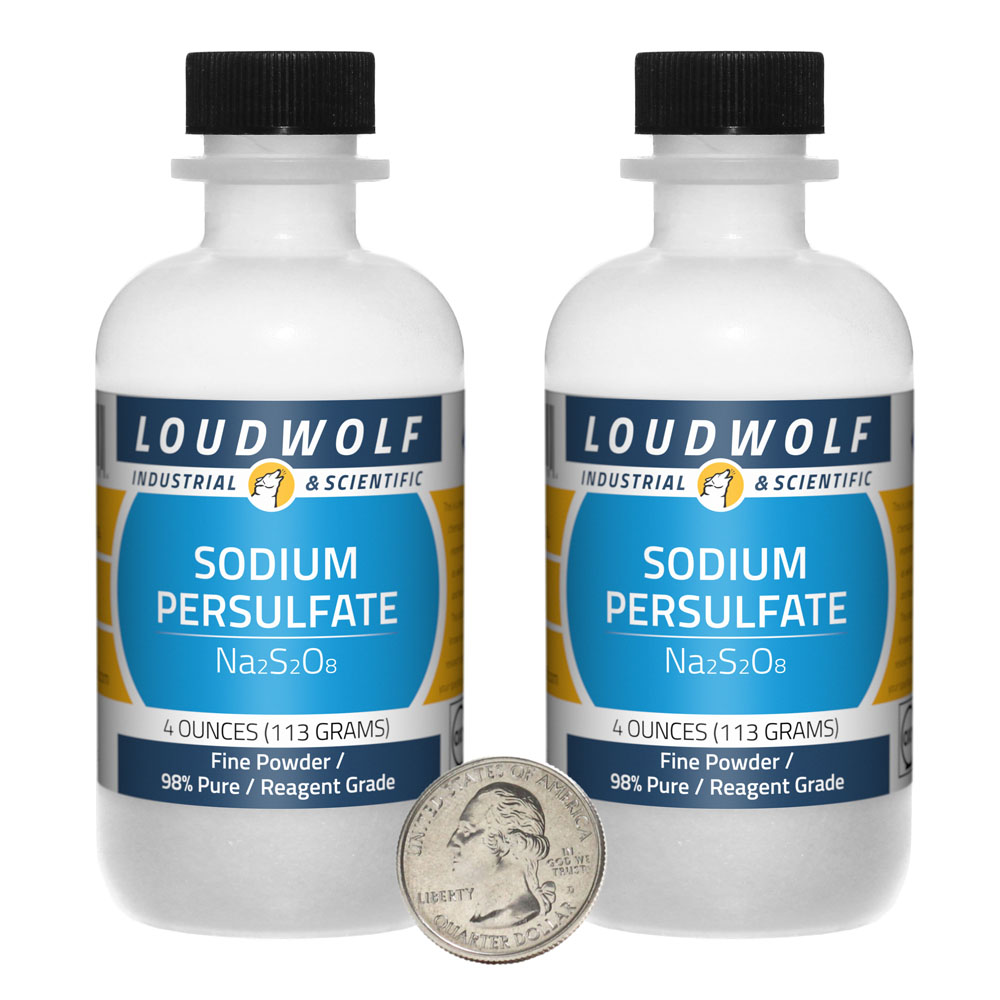 Sodium Persulfate - 8 Ounces in 2 Bottles Sodium Persulfate - 8 Ounces in 2 Bottles