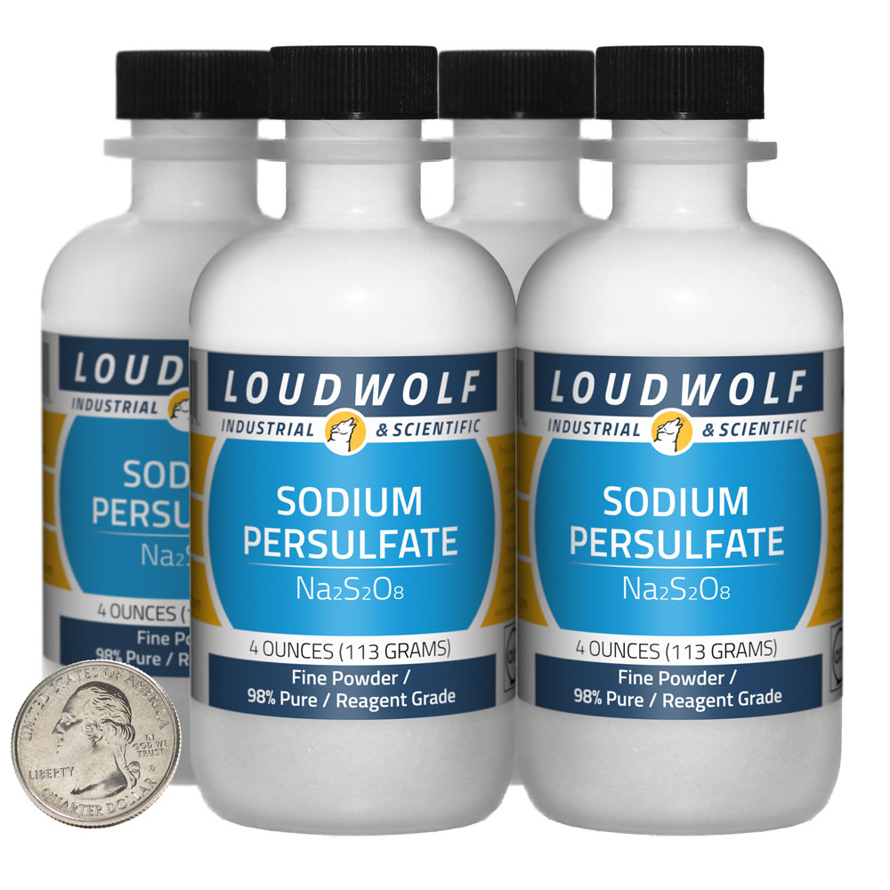 Sodium Persulfate - 1 Pound in 4 Bottles Sodium Persulfate - 1 Pound in 4 Bottles