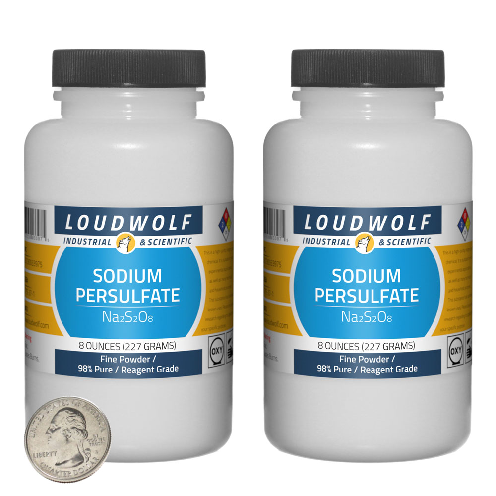 Sodium Persulfate - 1 Pound in 2 Bottles Sodium Persulfate - 1 Pound in 2 Bottles