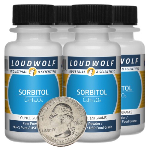 Sorbitol - 4 Ounces in 4 Bottles