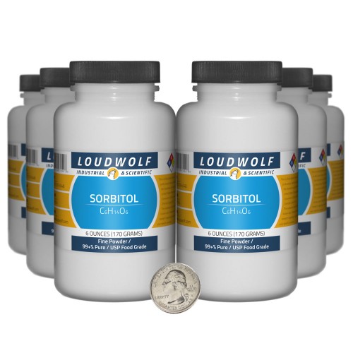 Sorbitol - 2.3 Pounds in 6 Bottles