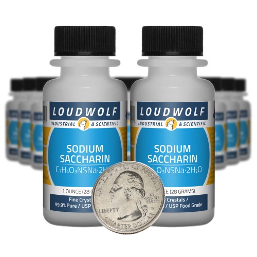 Sodium Saccharin - 1.3 Pounds in 20 Bottles