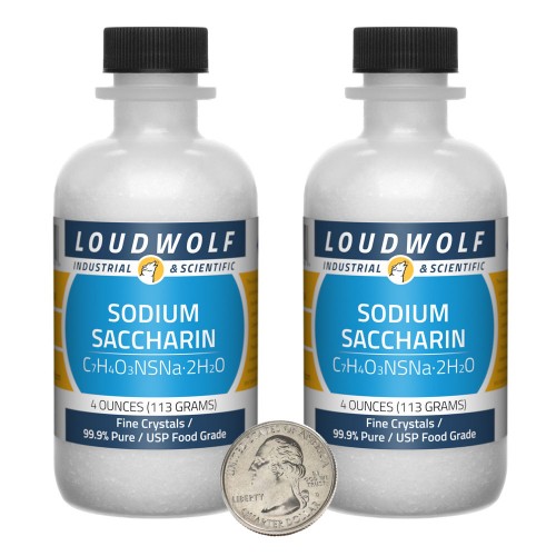 Sodium Saccharin - 8 Ounces in 2 Bottles