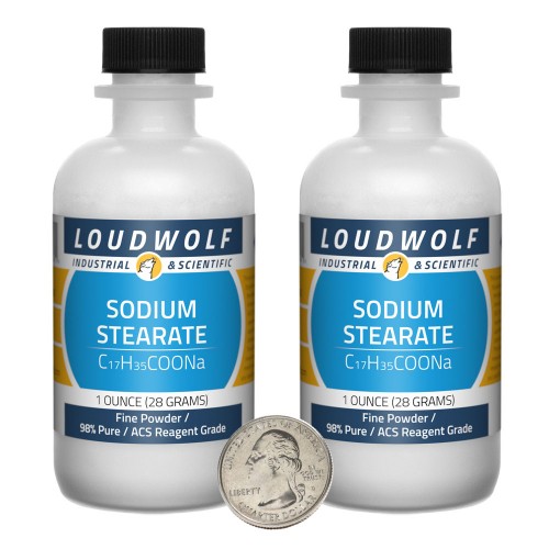 Sodium Stearate - 2 Ounces in 2 Bottles