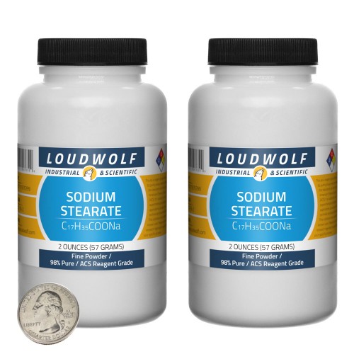 Sodium Stearate - 4 Ounces in 2 Bottles