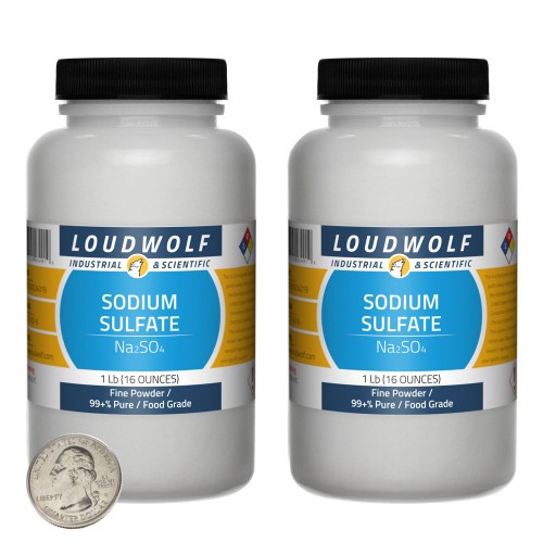 Sodium Sulfate - 2 Pounds in 2 Bottles Sodium Sulfate - 2 Pounds in 2 Bottles