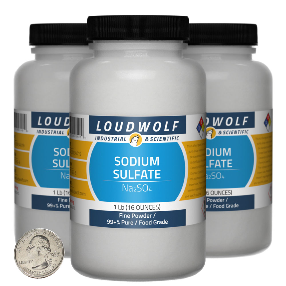 Sodium Sulfate - 3 Pounds in 3 Bottles Sodium Sulfate - 3 Pounds in 3 Bottles