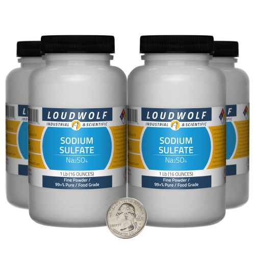 Sodium Sulfate - 4 Pounds in 4 Bottles Sodium Sulfate - 4 Pounds in 4 Bottles