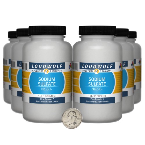 Sodium Sulfate - 6 Pounds in 6 Bottles Sodium Sulfate - 6 Pounds in 6 Bottles