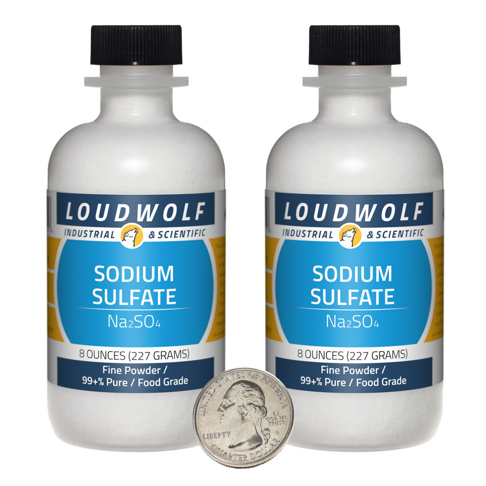 Sodium Sulfate - 1 Pound in 2 Bottles Sodium Sulfate - 1 Pound in 2 Bottles
