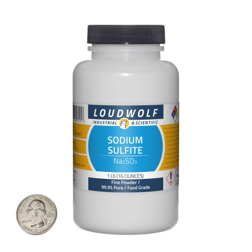 Sodium Sulfite - 1 Pound in 1 Bottle