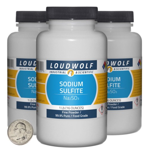 Sodium Sulfite - 3 Pounds in 3 Bottles