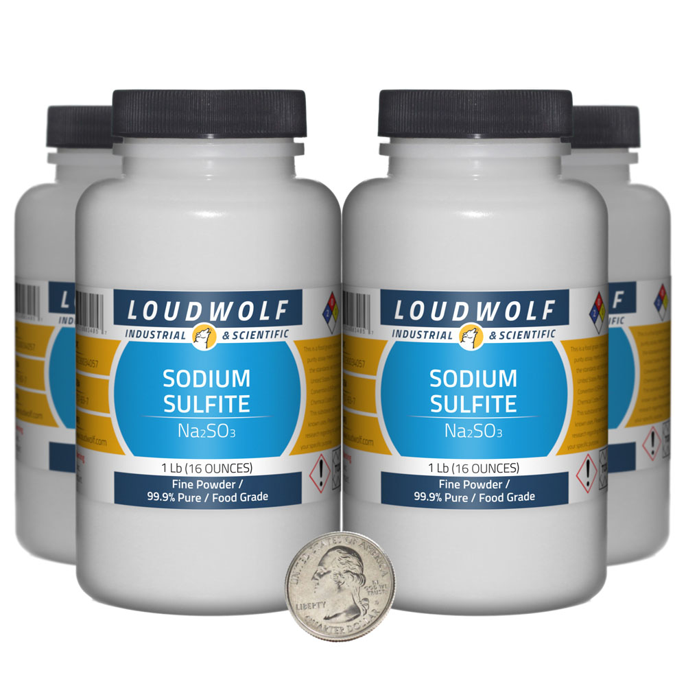 Sodium Sulfite - 4 Pounds in 4 Bottles Sodium Sulfite - 4 Pounds in 4 Bottles