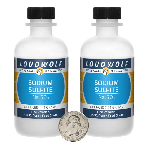 Sodium Sulfite - 8 Ounces in 2 Bottles