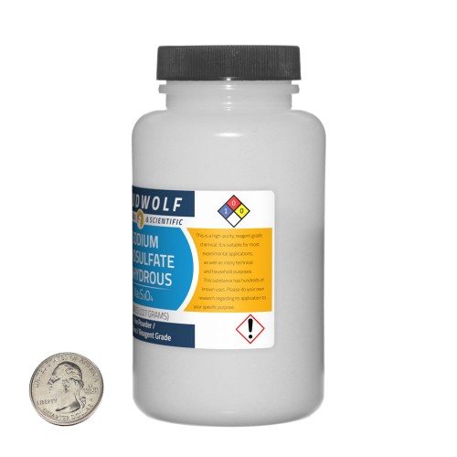 Sodium Thiosulfate Anhydrous Powder - 1 Pound in 2 Bottles