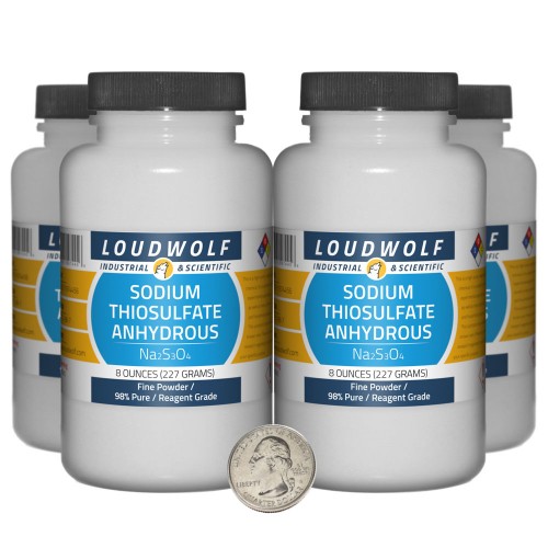Sodium Thiosulfate Anhydrous - 2 Pounds in 4 Bottles Sodium Thiosulfate Anhydrous - 2 Pounds in 4 Bottles