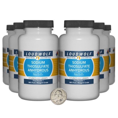 Sodium Thiosulfate Anhydrous - 3 Pounds in 6 Bottles Sodium Thiosulfate Anhydrous - 3 Pounds in 6 Bottles