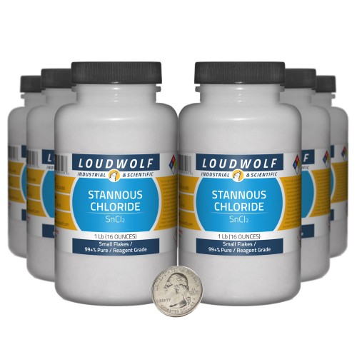 Stannous Chloride - 6 Pounds in 6 Bottles