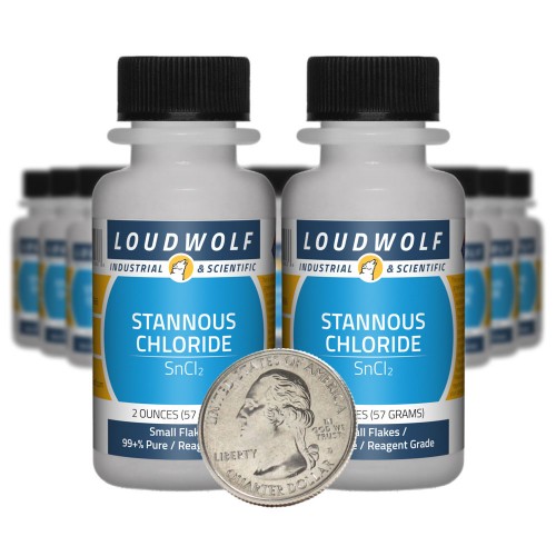 Stannous Chloride - 2.5 Pounds in 20 Bottles