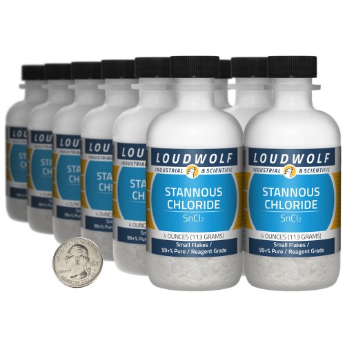 Stannous Chloride - 3 Pounds in 12 Bottles