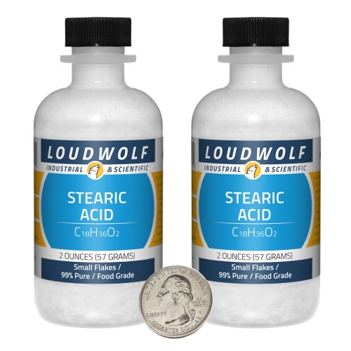 Stearic Acid - 4 Ounces in 2 Bottles