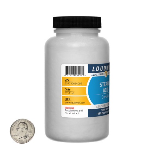 Stearic Acid - 4 Ounces in 1 Bottle