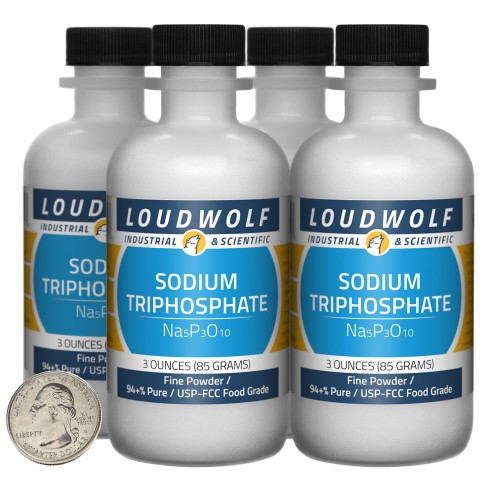 Sodium Triphosphate - 12 Ounces in 4 Bottles