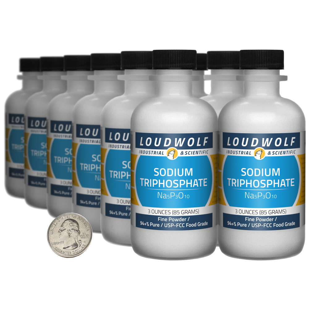 Sodium Triphosphate - 2.3 Pounds in 12 Bottles Sodium Triphosphate - 2.3 Pounds in 12 Bottles