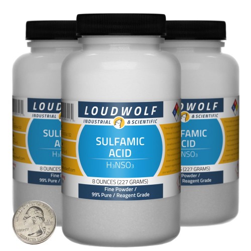 Sulfamic Acid - 1.5 Pounds in 3 Bottles Sulfamic Acid - 1.5 Pounds in 3 Bottles