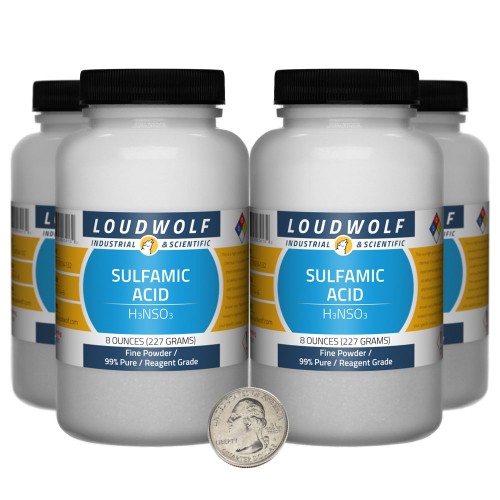 Sulfamic Acid - 2 Pounds in 4 Bottles Sulfamic Acid - 2 Pounds in 4 Bottles