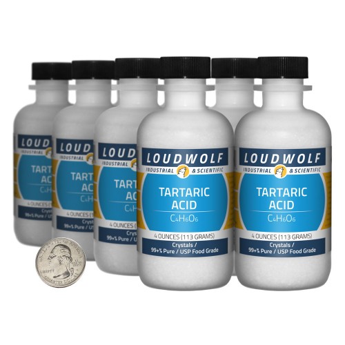 Tartaric Acid - 2 Pounds in 8 Bottles