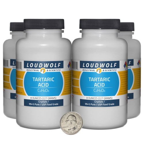 Tartaric Acid - 2 Pounds in 4 Bottles