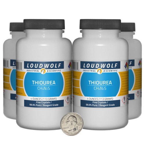 Thiourea - 1 Pound in 4 Bottles