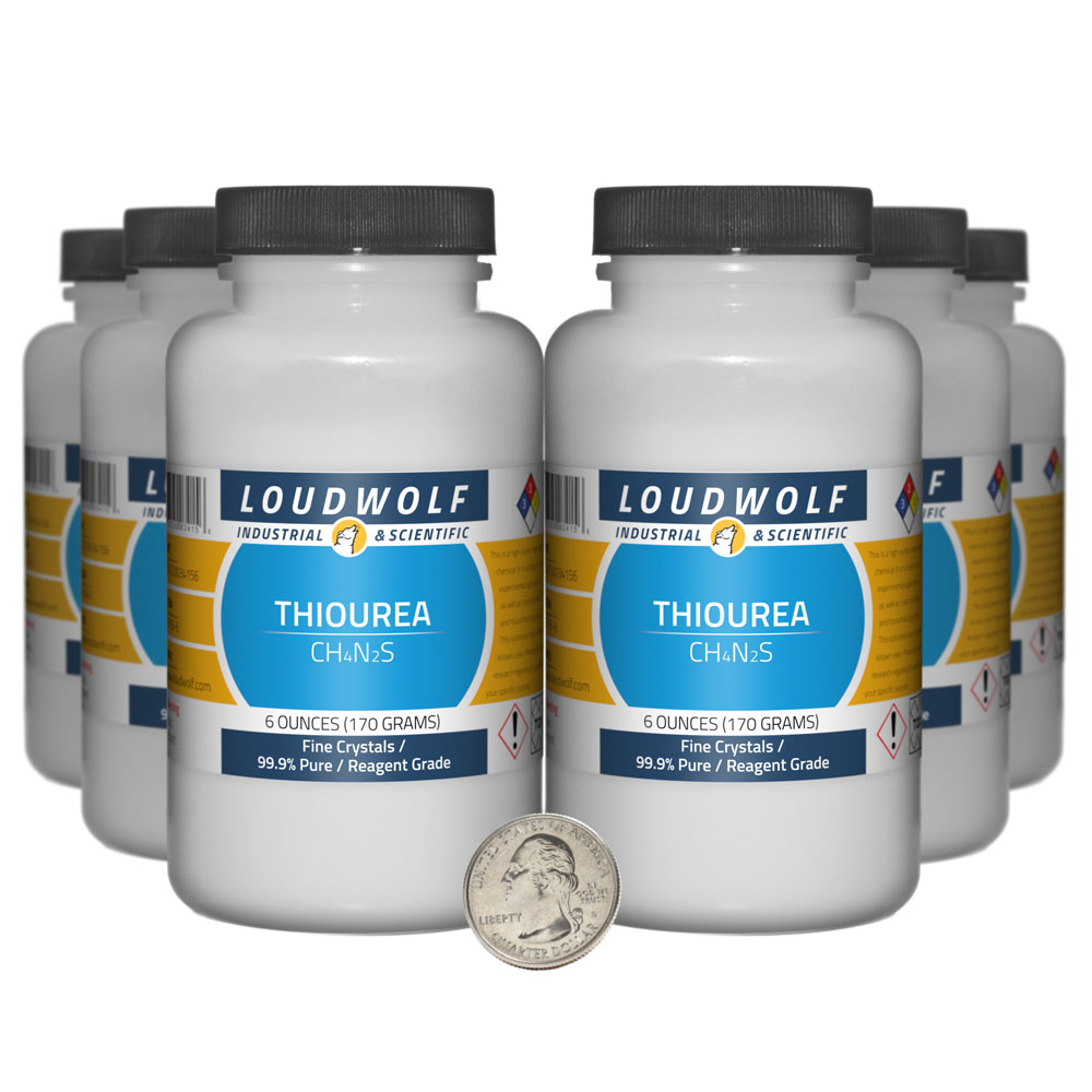 Thiourea - 2.3 Pounds in 6 Bottles Thiourea - 2.3 Pounds in 6 Bottles