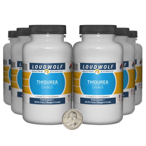 Thiourea - 2.3 Pounds in 6 Bottles
