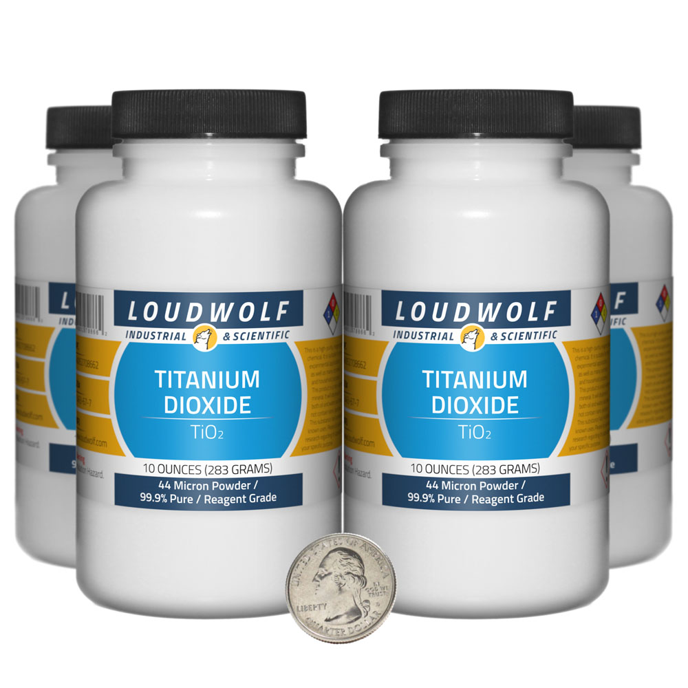 Titanium Dioxide - 2.5 Pounds in 4 Bottles Titanium Dioxide - 2.5 Pounds in 4 Bottles