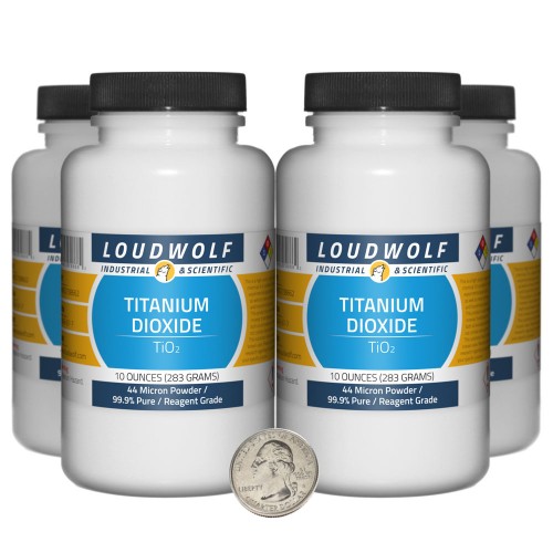 Titanium Dioxide - 2.5 Pounds in 4 Bottles