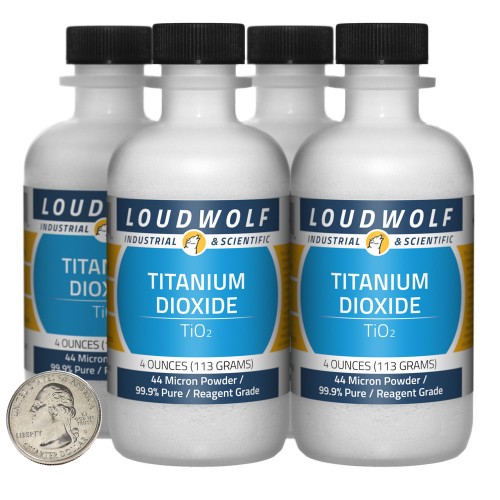 Titanium Dioxide - 1 Pound in 4 Bottles