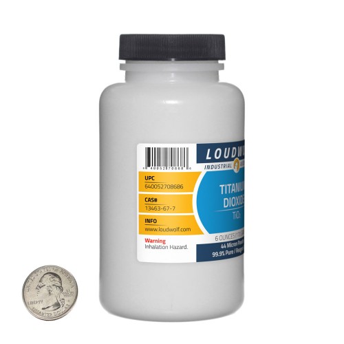 Titanium Dioxide - 2.3 Pounds in 6 Bottles