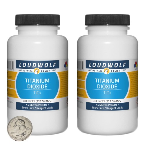 Titanium Dioxide - 1 Pound in 2 Bottles