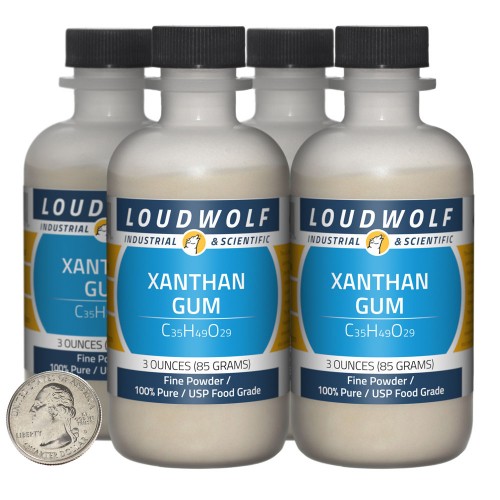 Xanthan Gum - 12 Ounces in 4 Bottles