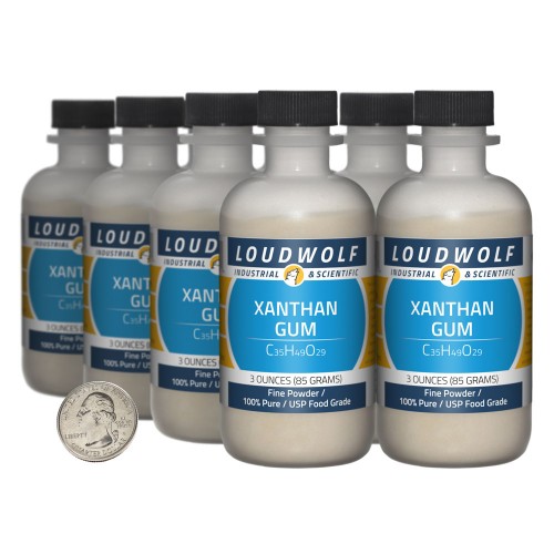 Xanthan Gum - 1.5 Pounds in 8 Bottles
