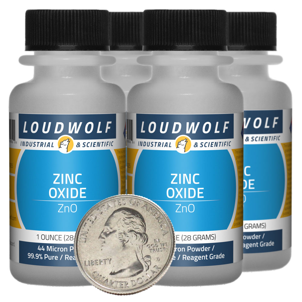 Zinc Oxide - 4 Ounces in 4 Bottles Zinc Oxide - 4 Ounces in 4 Bottles